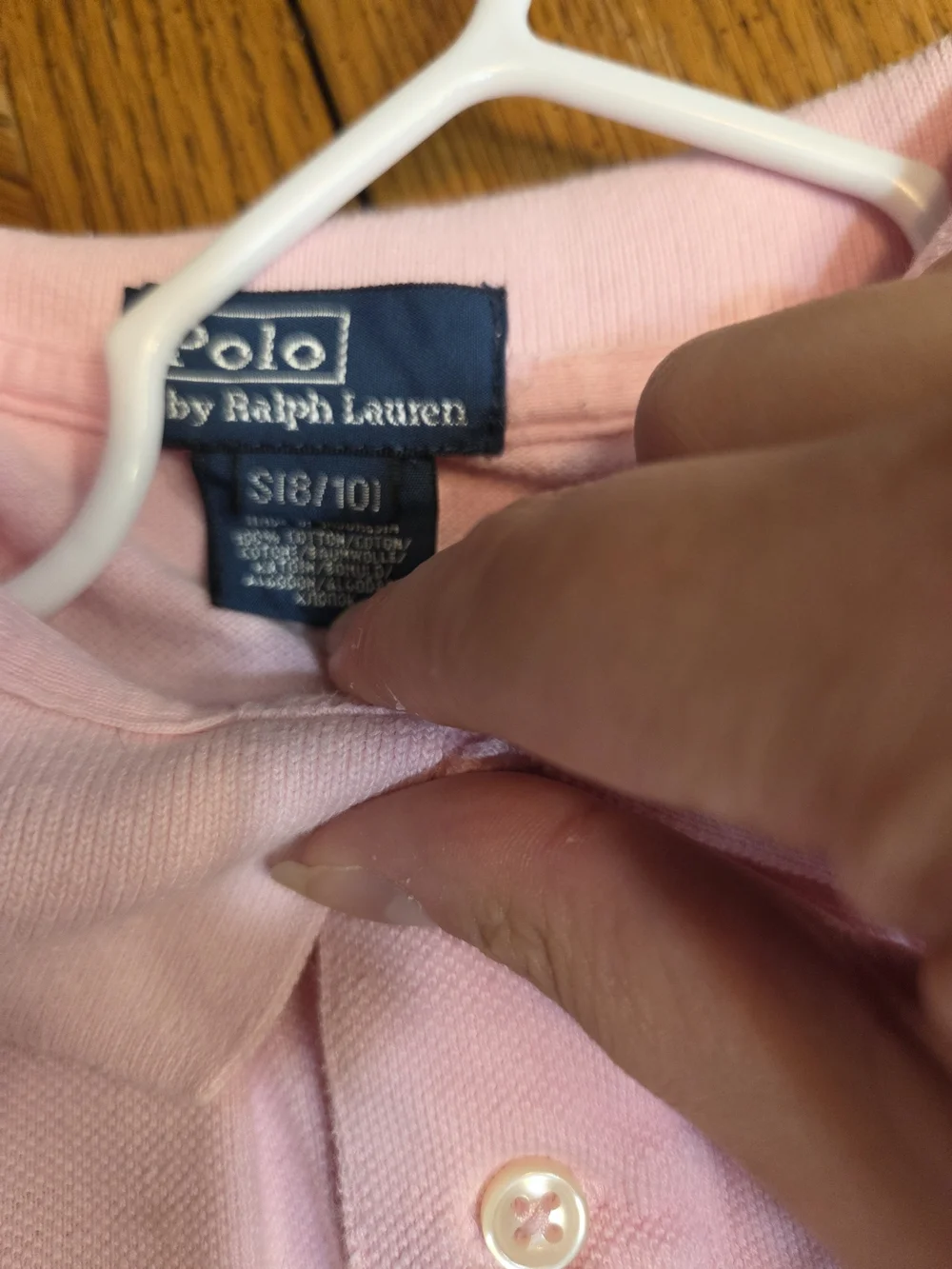 Ralph Lauren Pink Long-Sleeve Polo Shirt for Kids